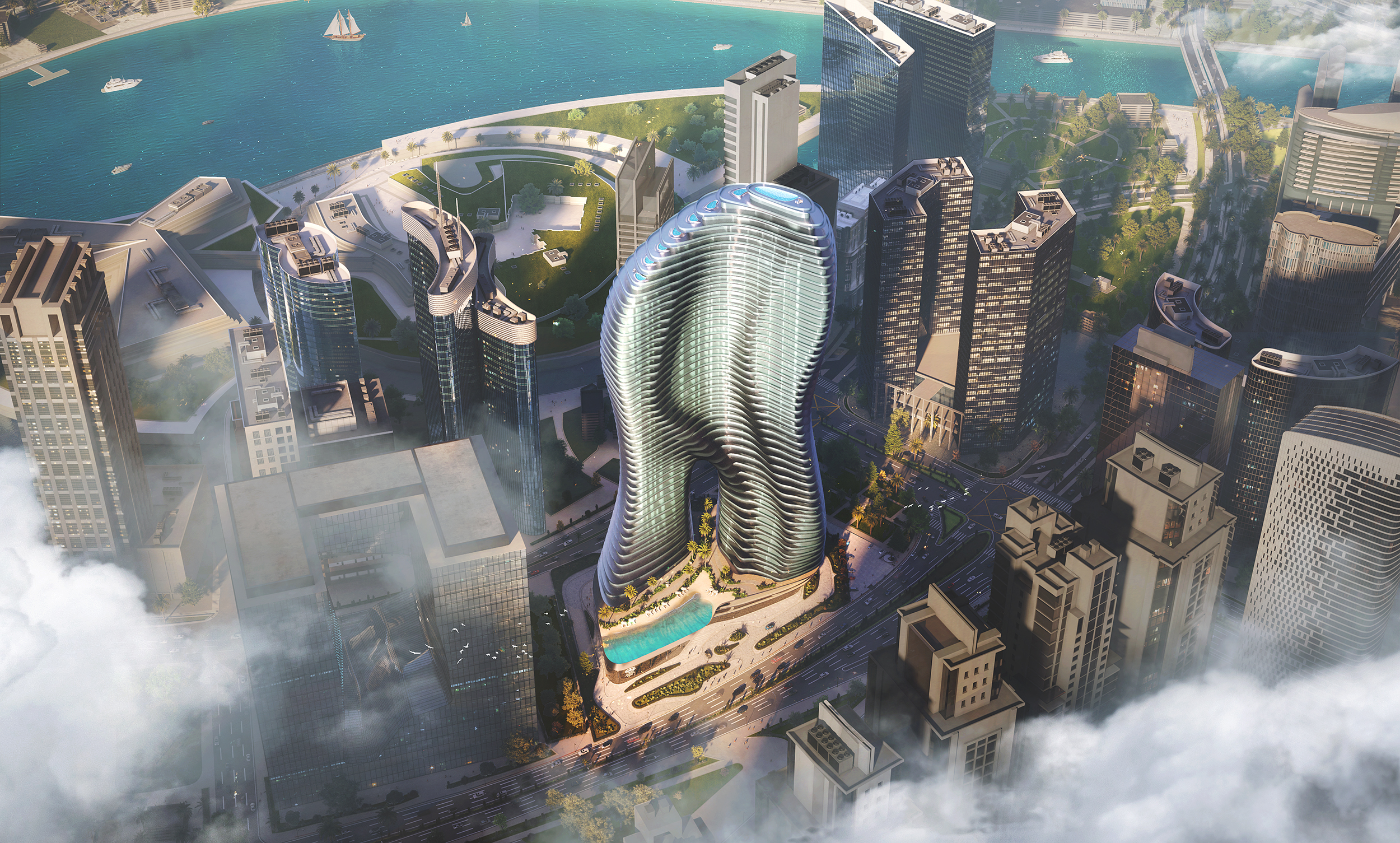 Bugatti Residences Aerial View
